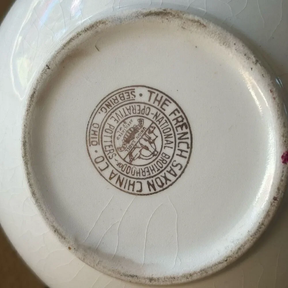 The French Saxon China Co. Sugar Bowl